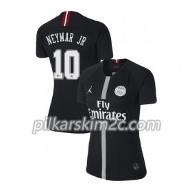 Koszulka Paris Saint-Germain Neymar JR 10 Jordan Czarny Kobiet Trzeciej 2018-2019 - Koszulki Piłkarskie